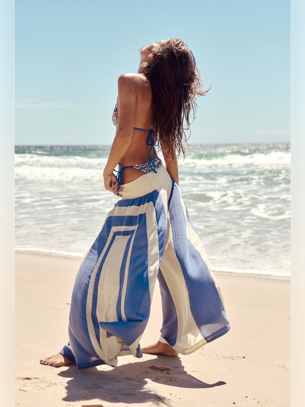 Free people Liora cotton wide leg pants